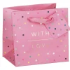 Pink Spots With Love Short Gift Bag>Glick Best Sale