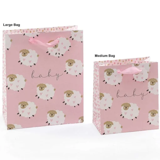 Stephanie Dyment Sheep Pink Medium Gift Bag>Glick Hot