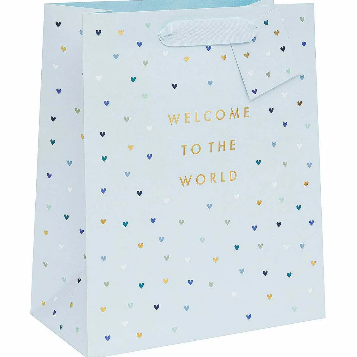 'Welcome To The World' Blue Large Gift Bag>Glick Hot