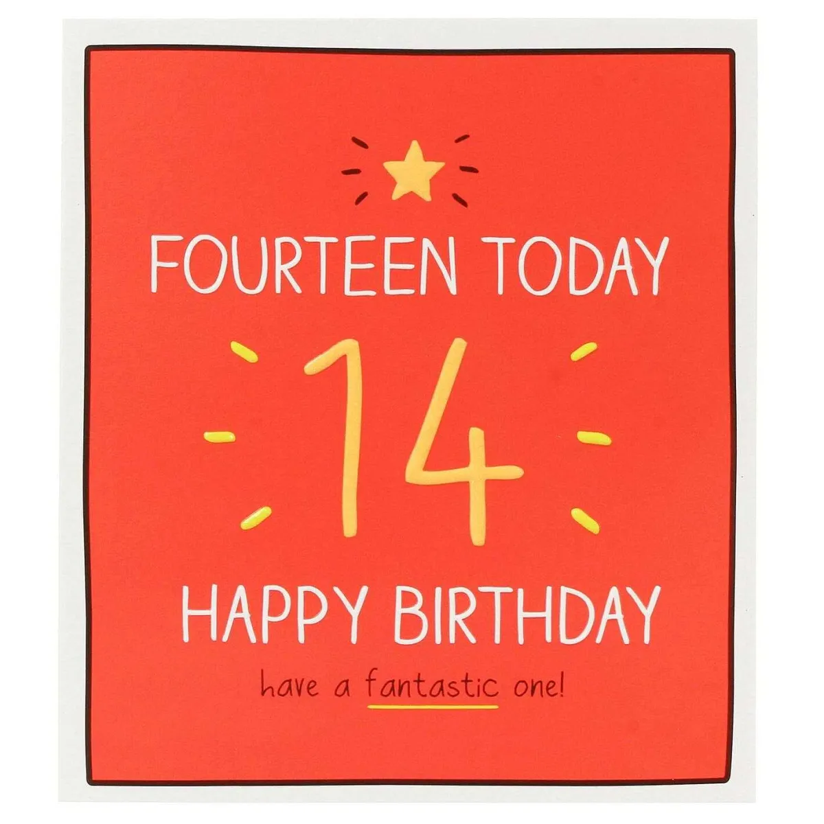 14 Today Birthday Card>Happy Jackson Hot