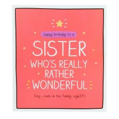 Rather Wonderful Sister Birthday Card>Happy Jackson Cheap