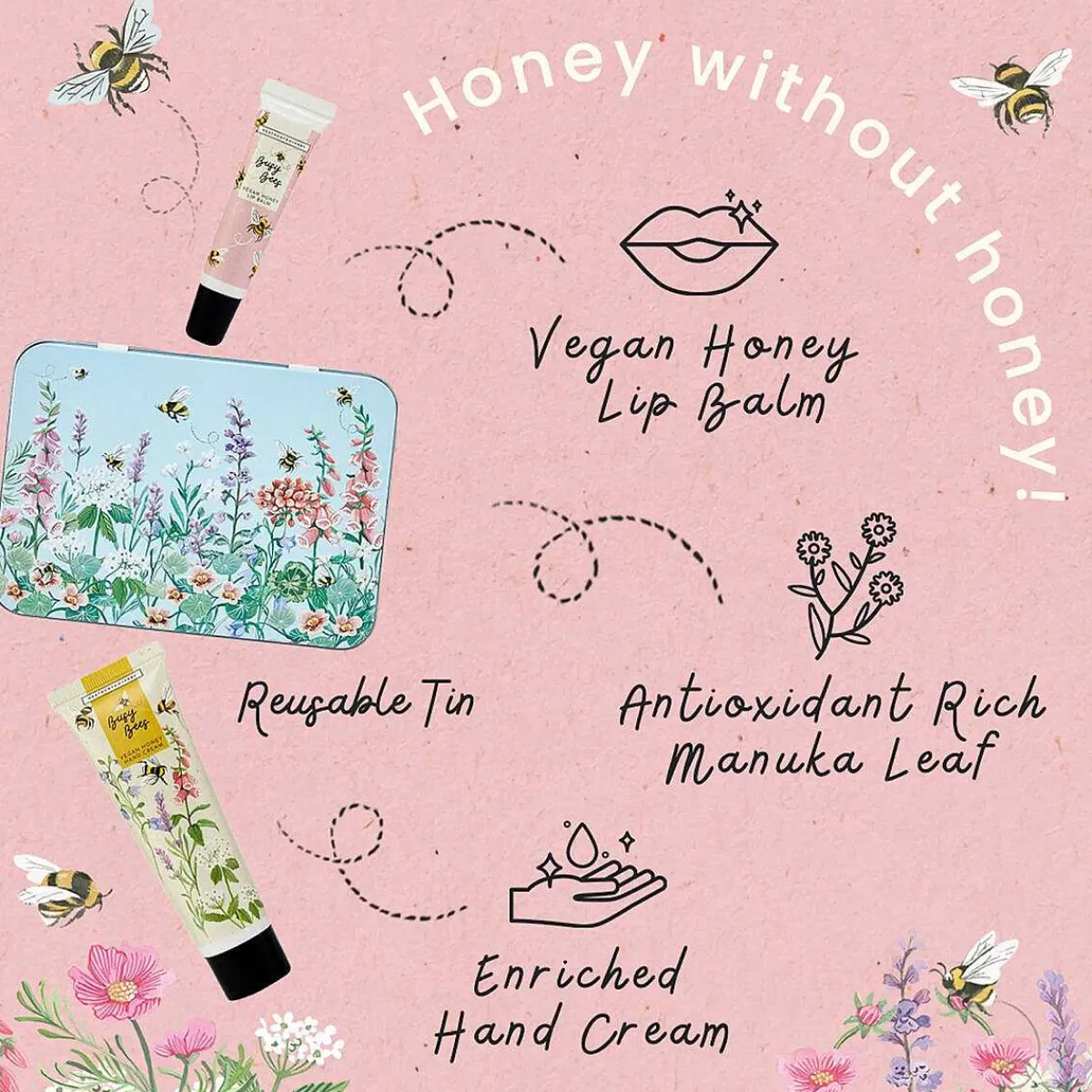 Busy Bees Hand & Lip Tin>Heathcote & Ivory Outlet