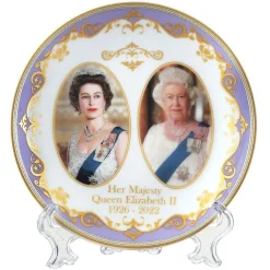Her Majesty Queen Elizabeth Ii Commemorative 6 Inch Plate><noscript><img width=