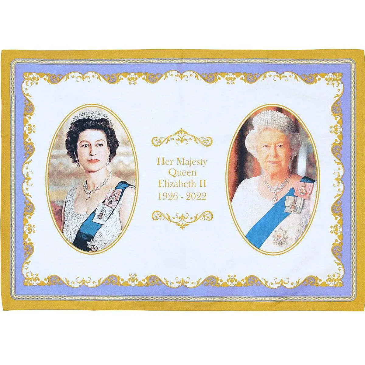 Her Majesty Queen Elizabeth Ii Commemorative Tea Towel>Temptation Gifts Best