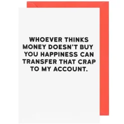 Holy Flaps 'Money' Greetings Card>Temptation Gifts Shop