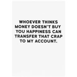 Holy Flaps 'Money' Greetings Card>Temptation Gifts Shop