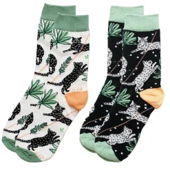 Feline Pack Of 2 Socks><noscript><img width=
