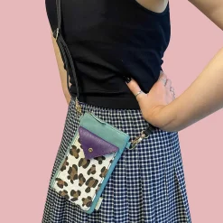 Leopard Animal Print Phone Wallet Bag><noscript><img width=