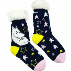 Moomin 'star' Fluffy Slipper Socks><noscript><img width=