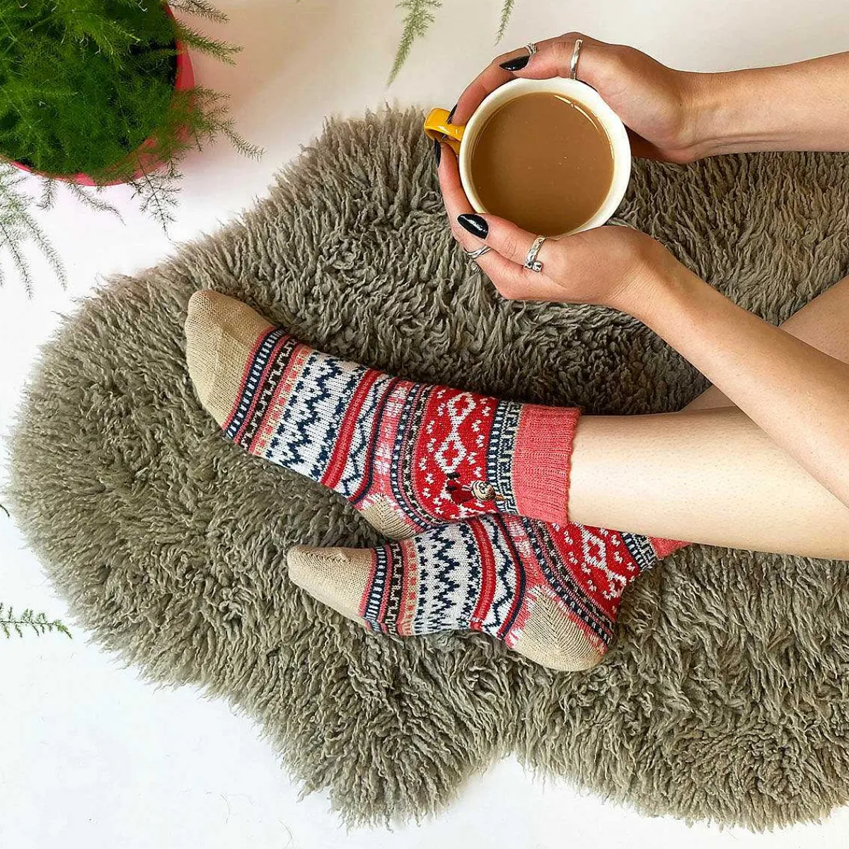 Moomin Fair Isle Little My Socks>House Of Disaster Discount