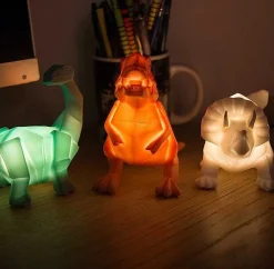 Small Led Orange Dinosaur Origami Light><noscript><img width=