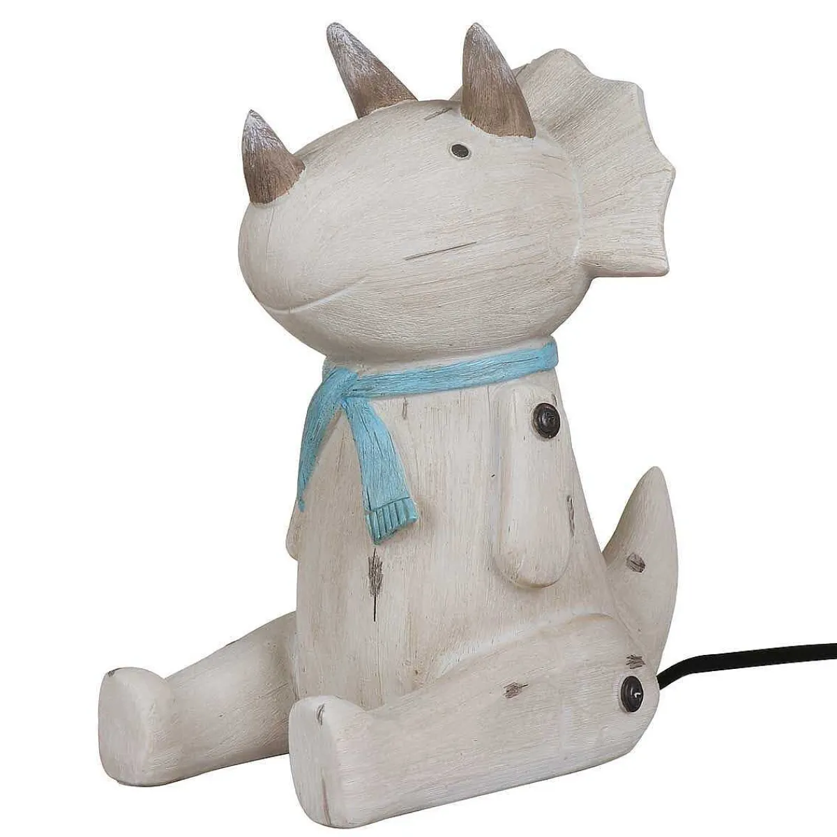 Wood Effect Sitting Triceratops Light>House Of Disaster Cheap