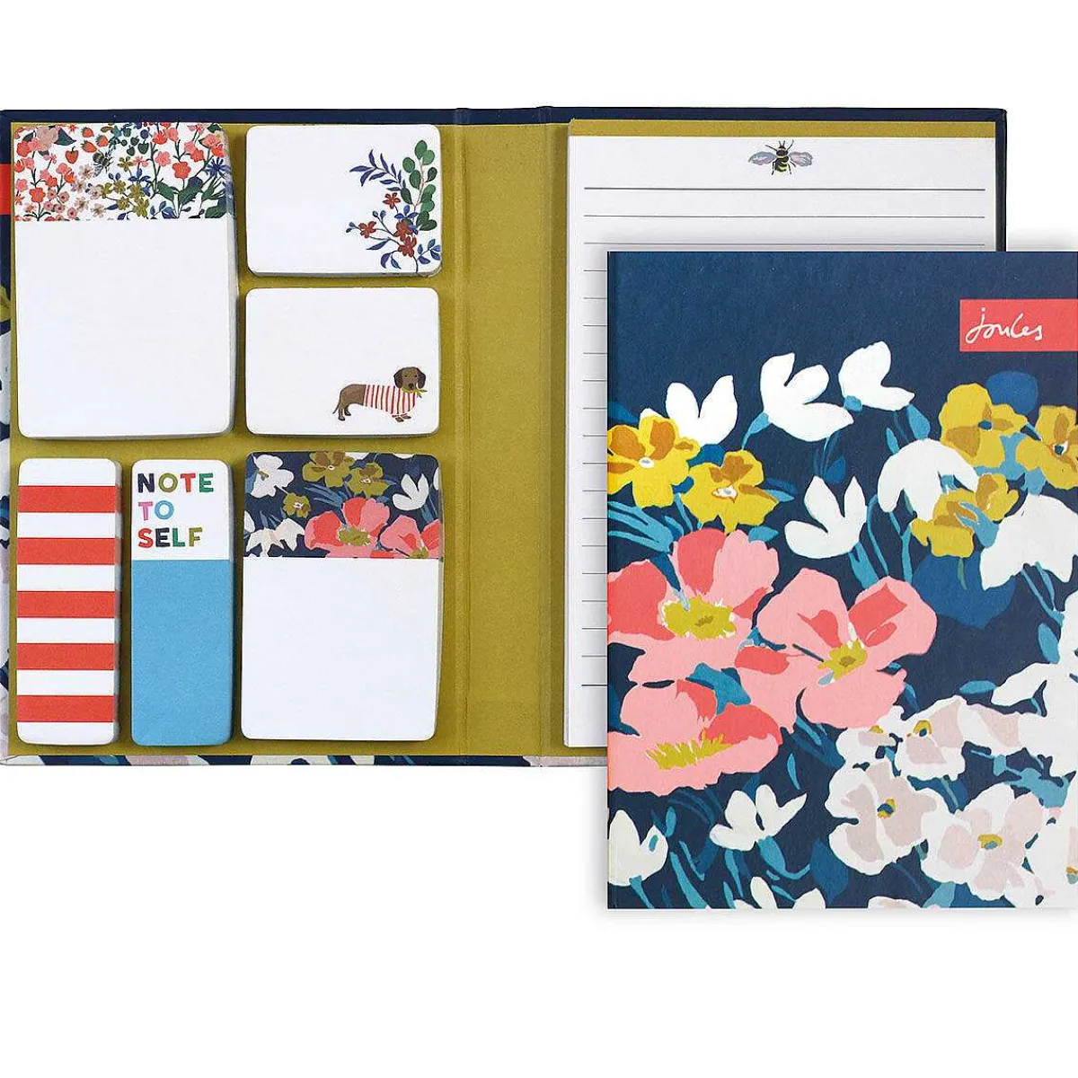 Floral Print Sticky Notes & List Pad>Joules Shop