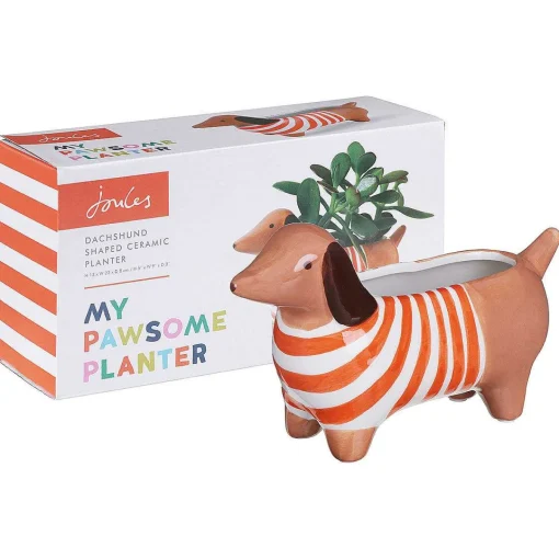 The Bright Side Dachshund Plant Pot>Joules Outlet