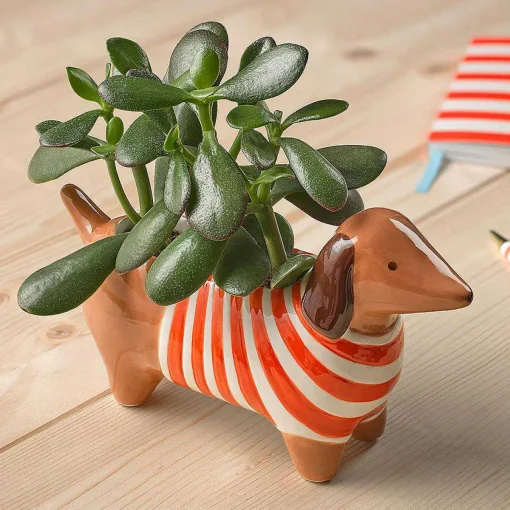 The Bright Side Dachshund Plant Pot>Joules Outlet