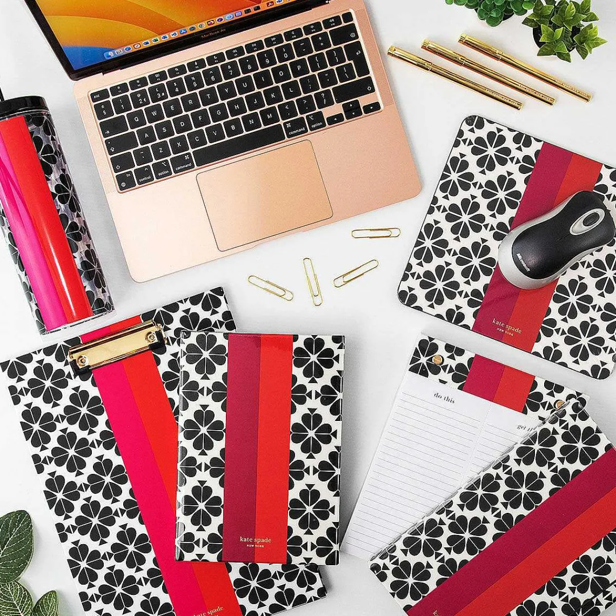 Black Spade Flower Mouse Pad>Kate Spade New York Flash Sale