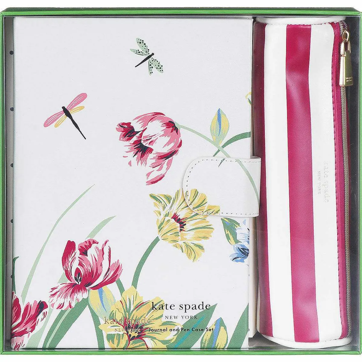 Dragonflies And Tulips Journal And Pen Case Set>Kate Spade New York New