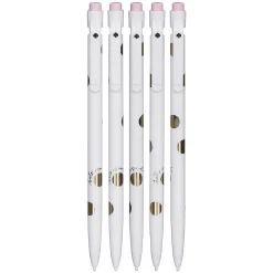 Gold Dot With Script Set Of Five Mechanical Pencils>Kate Spade New York Shop