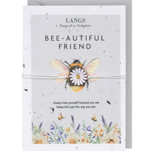 'Bee-Autiful Friend' Bracelet & Plantable Seed Card>Langs Outlet