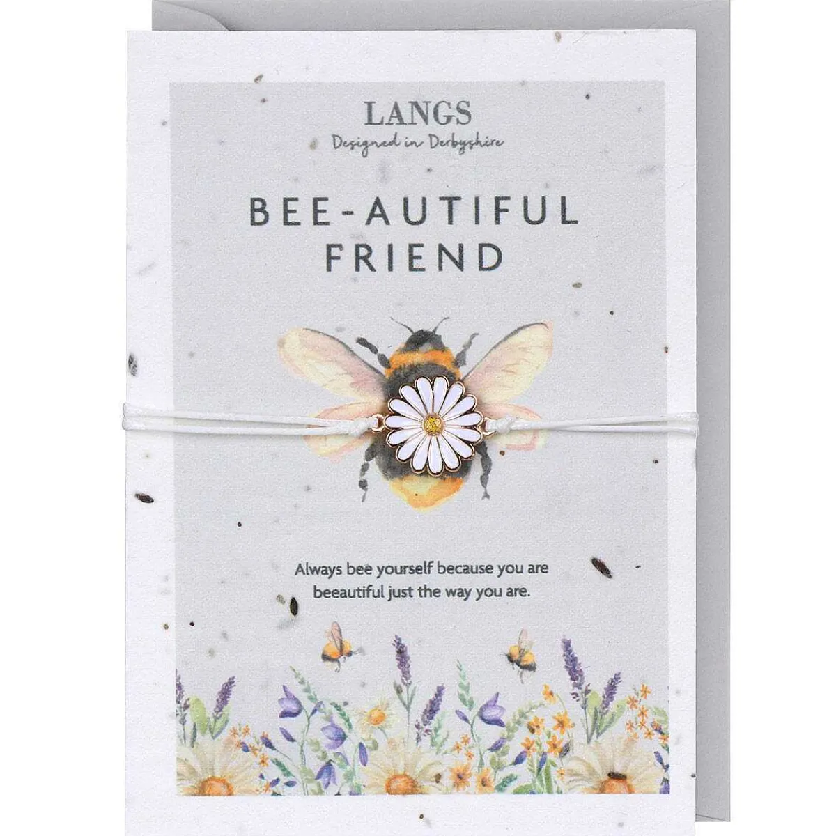 'Bee-Autiful Friend' Bracelet & Plantable Seed Card>Langs Outlet