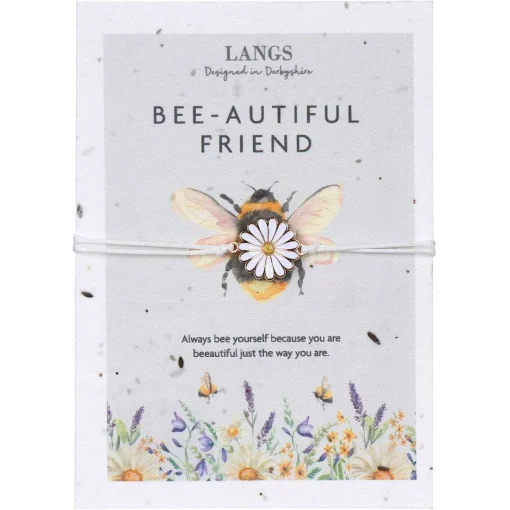 'Bee-Autiful Friend' Bracelet & Plantable Seed Card>Langs Outlet