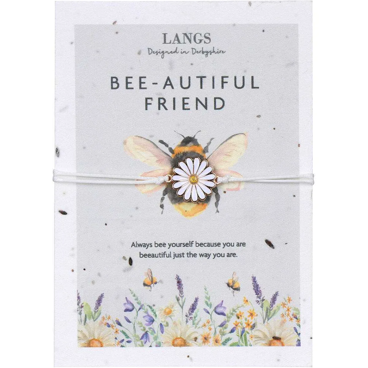 'Bee-Autiful Friend' Bracelet & Plantable Seed Card>Langs Outlet