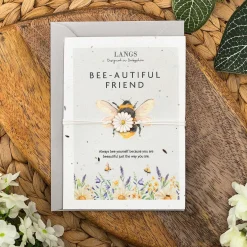 'Bee-Autiful Friend' Bracelet & Plantable Seed Card><noscript><img width=
