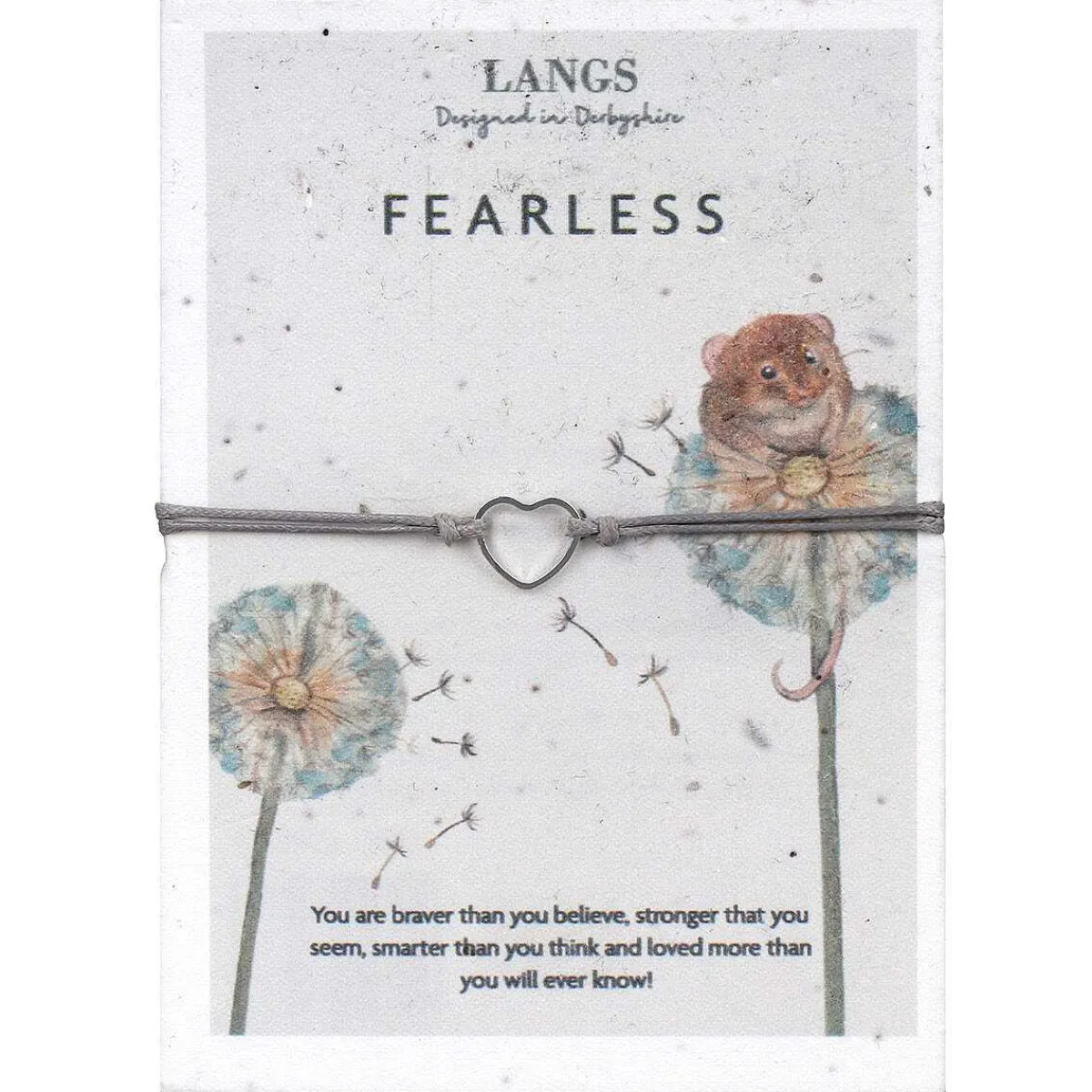 'Fearless' Bracelet & Plantable Seed Card>Langs Store