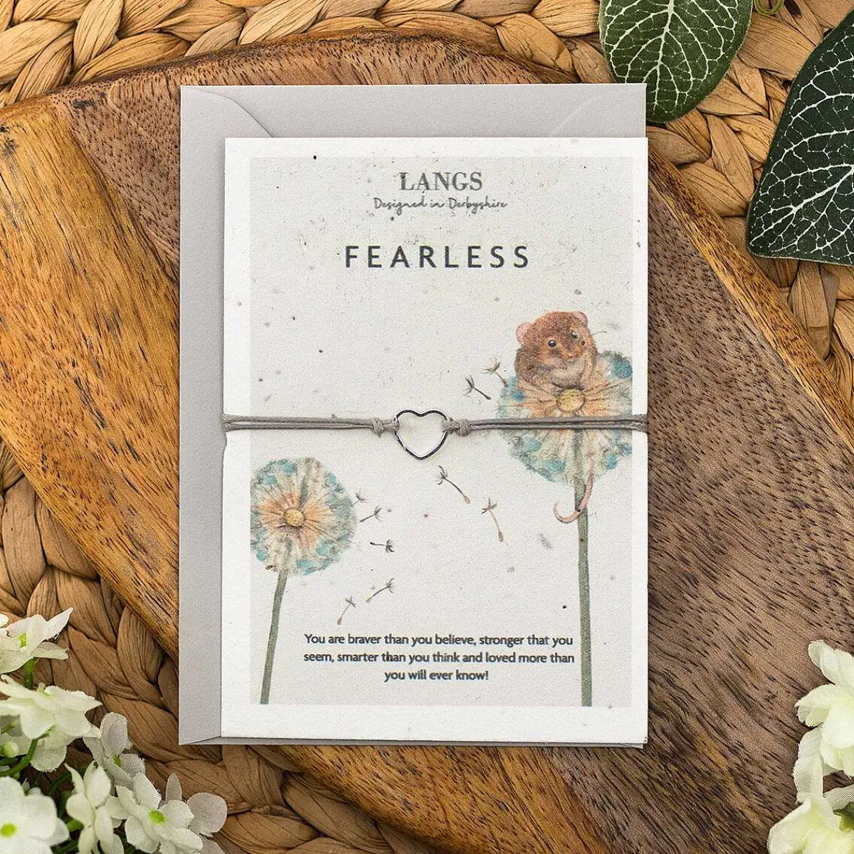 'Fearless' Bracelet & Plantable Seed Card>Langs Store