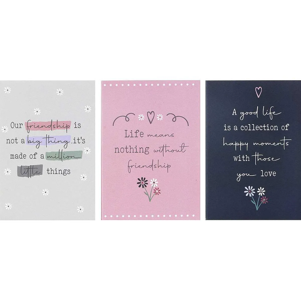 'Friendship' Set Of 3 A6 Notebooks>Langs Cheap