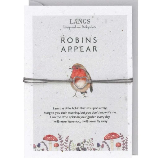 'Robins Appear' Bracelet & Plantable Seed Card>Langs Outlet