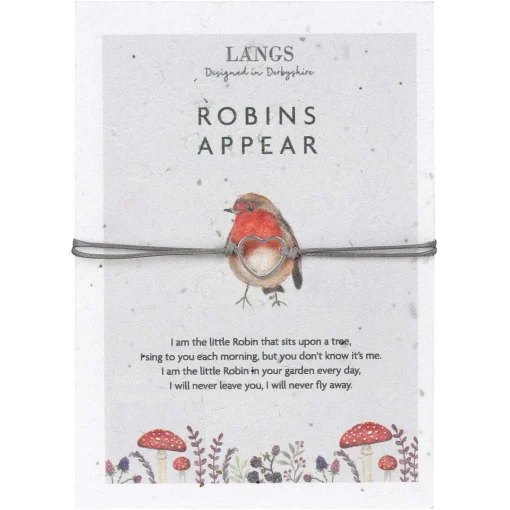 'Robins Appear' Bracelet & Plantable Seed Card>Langs Outlet