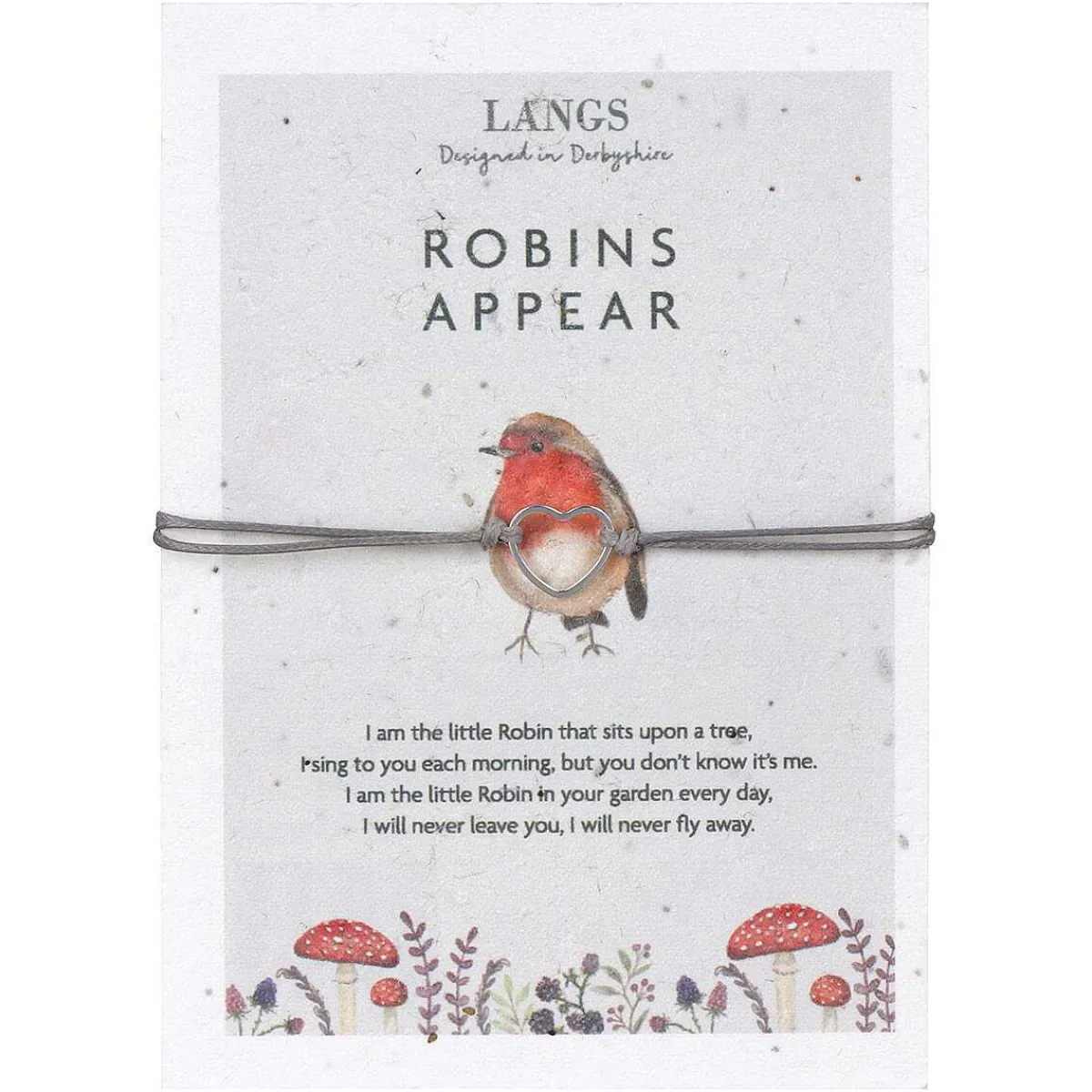 'Robins Appear' Bracelet & Plantable Seed Card>Langs Outlet