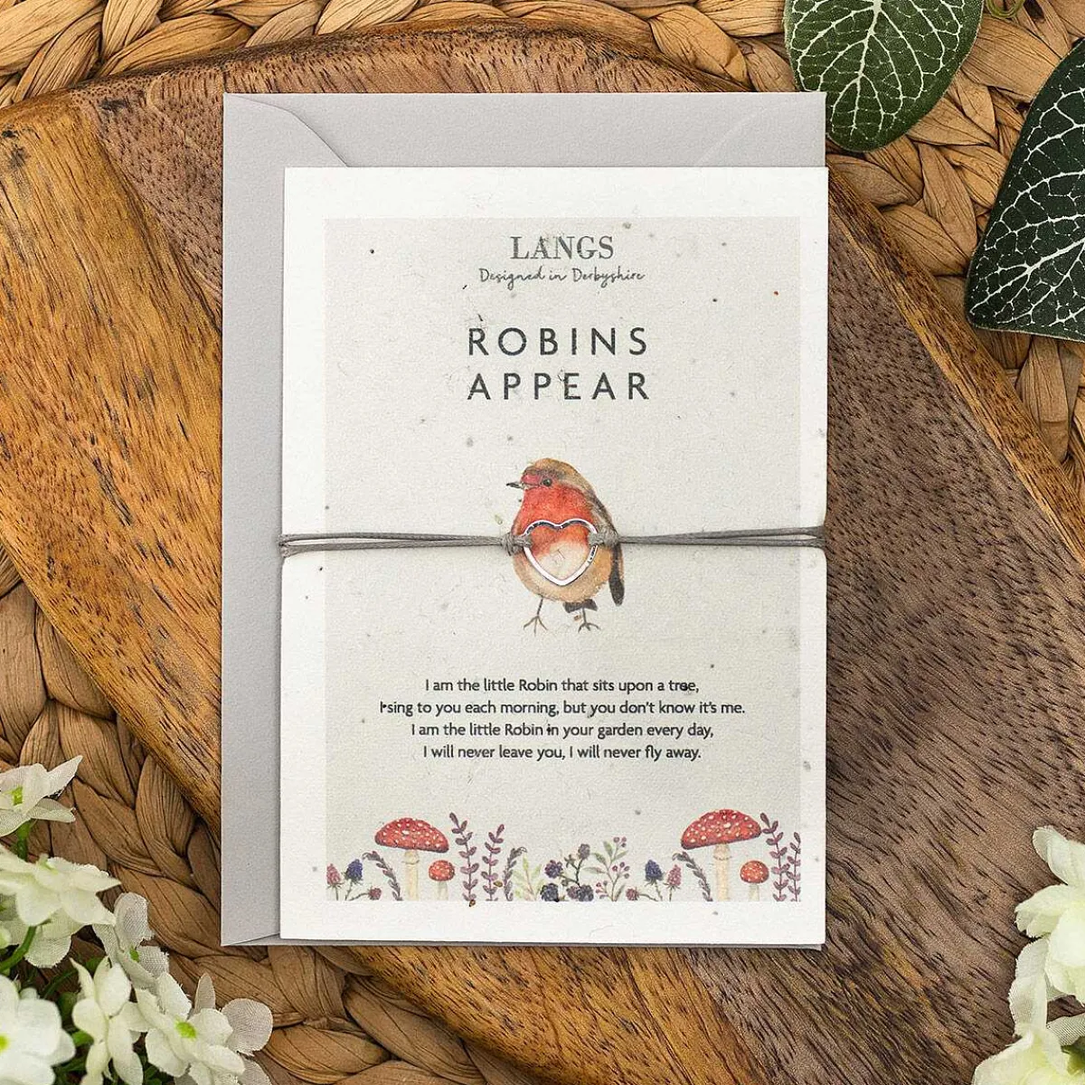 'Robins Appear' Bracelet & Plantable Seed Card>Langs Outlet