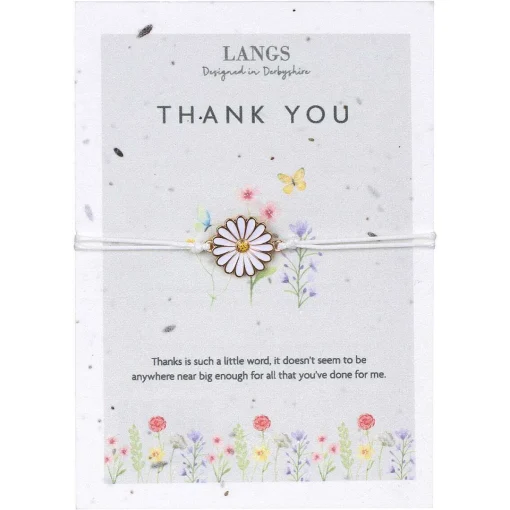 'Thank You' Bracelet & Plantable Seed Card>Langs Cheap