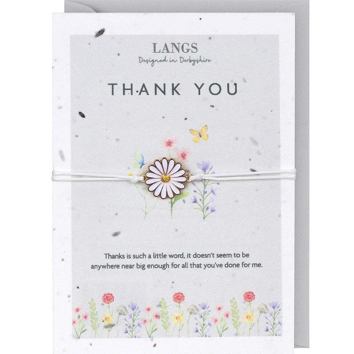 'Thank You' Bracelet & Plantable Seed Card>Langs Cheap