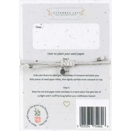 'Thank You' Bracelet & Plantable Seed Card>Langs Cheap
