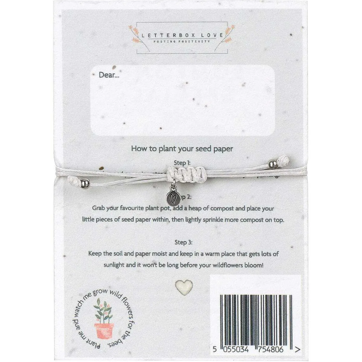 'Thank You' Bracelet & Plantable Seed Card>Langs Cheap