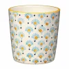 Yellow Floral Plant Pot>Langs Fashion