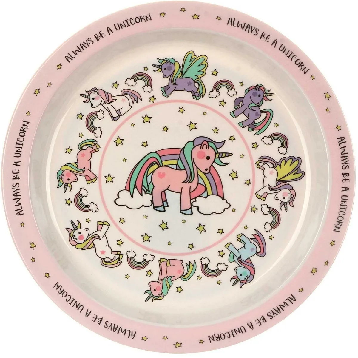 Leonardo's Little Stars Unicorns Plate>Leonardo's Little Stars Clearance