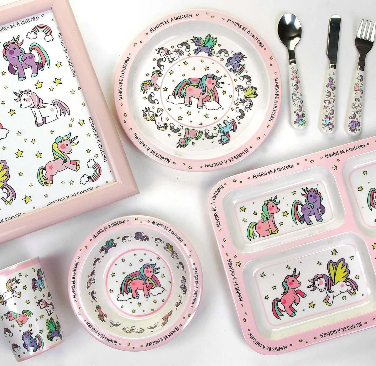Leonardo's Little Stars Unicorns Plate>Leonardo's Little Stars Clearance