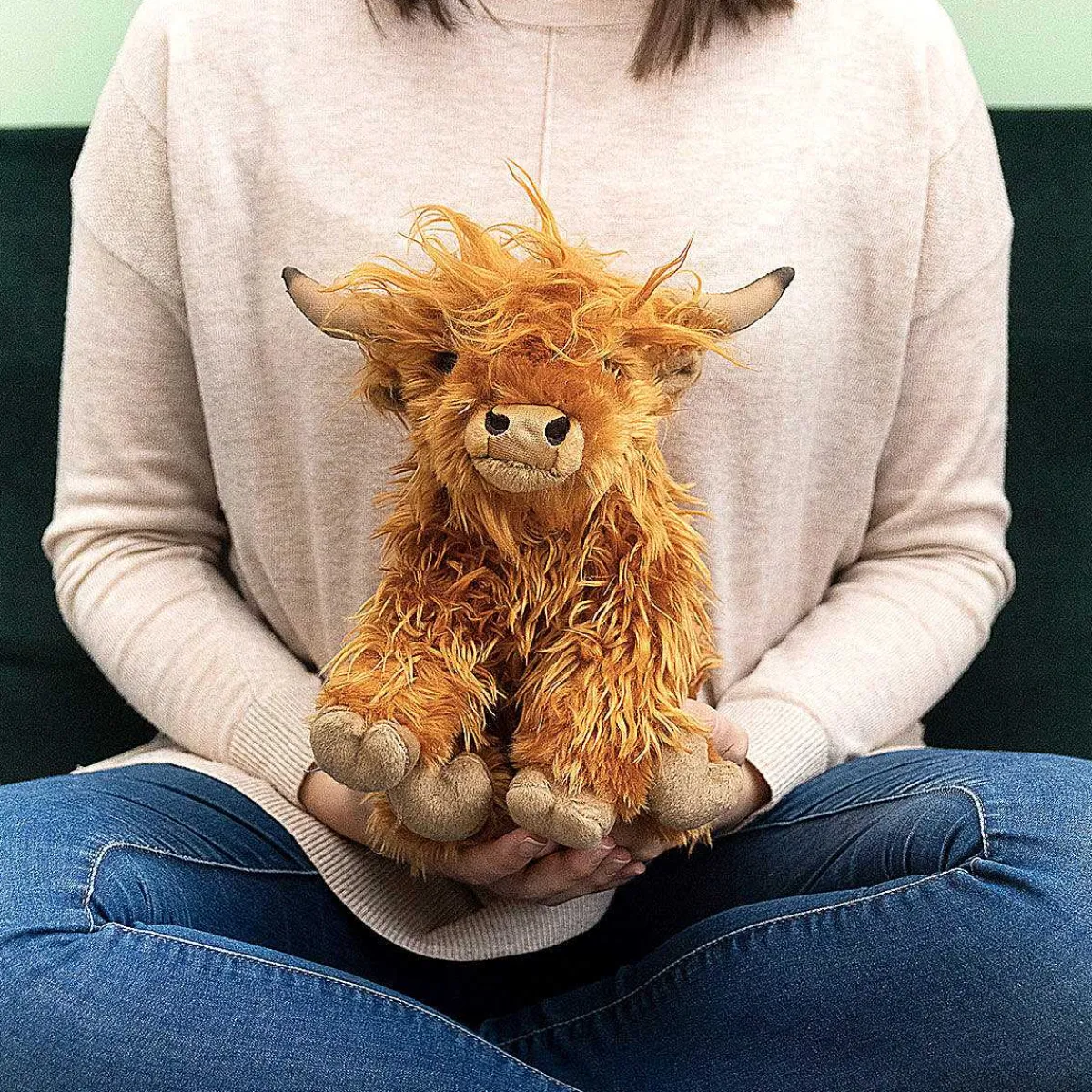 Large Highland Cow With Sound>Living Nature Flash Sale