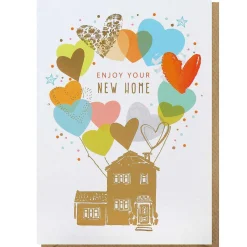 Balloons New Home Card>Louise Tiler Online