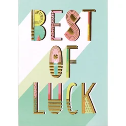 'Best Of Luck' Good Luck Card>Louise Tiler Outlet
