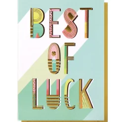 'Best Of Luck' Good Luck Card><noscript><img width=