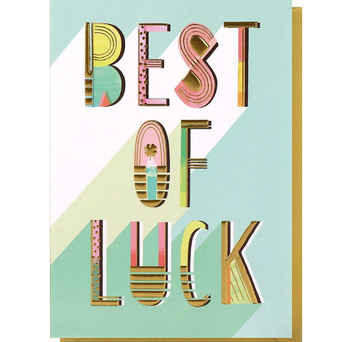 'Best Of Luck' Good Luck Card>Louise Tiler Outlet