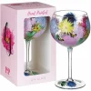 Hand Painted Alliums & Bees Gin Glass>Lynsey Johnstone Shop