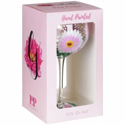 Hand Painted Cosmos Gin Glass><noscript><img width=