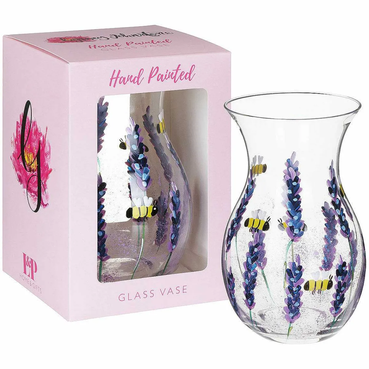 Hand Painted Bees & Lavender Posy Vase>Lynsey Johnstone Cheap