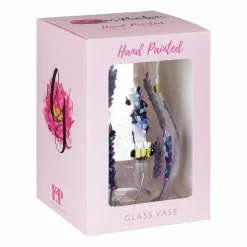 Hand Painted Bees & Lavender Posy Vase><noscript><img width=